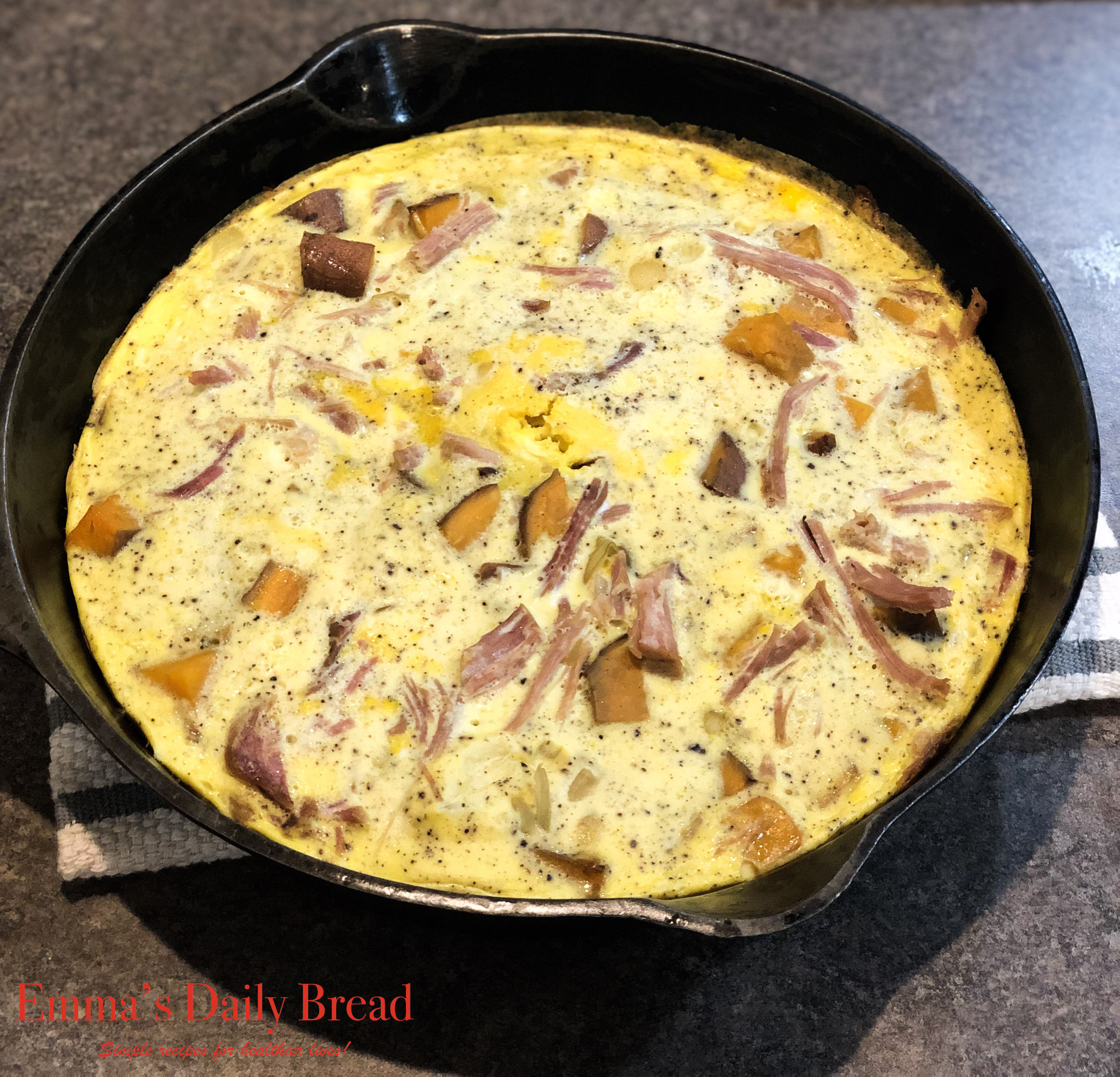 Ham & Sweet Potato Frittata